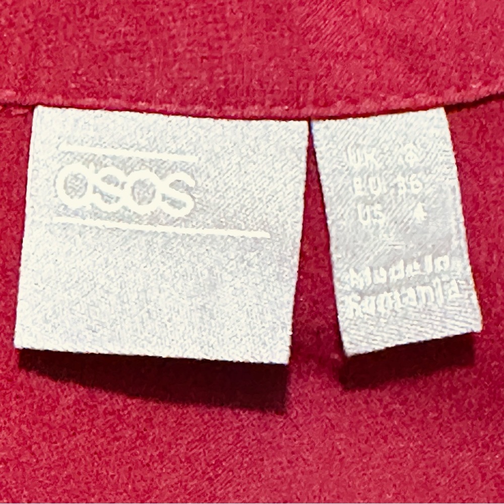 ASOS | Dress | ASOS Button-up Dress | Blood Red - Picture 9 of 12